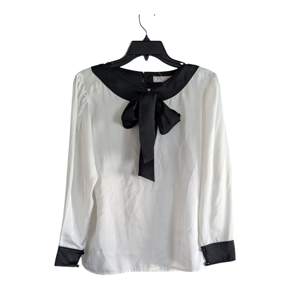 Elegant Black and White Women's Blouse